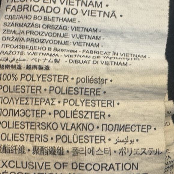 Nike Dri Fit Hooded Sweatshirt Girls Sz 5 Small Black Pink Logo Kangaroo Pocket - Picture 6 of 6